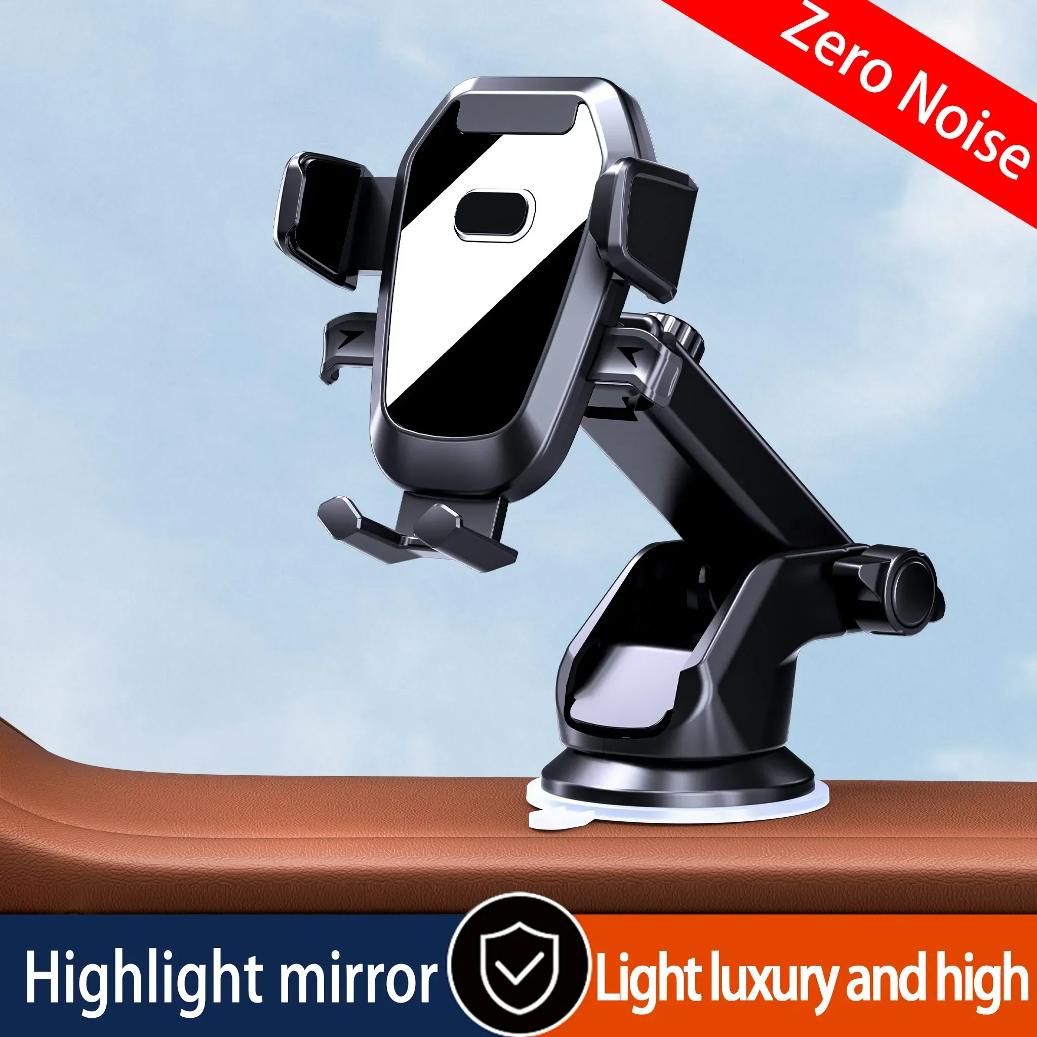 Universal Adjustable Sucker Car Phone Holder Windshield 360°RotatableCar Dashboard Support in Car Bracket for All Mobile Phones
