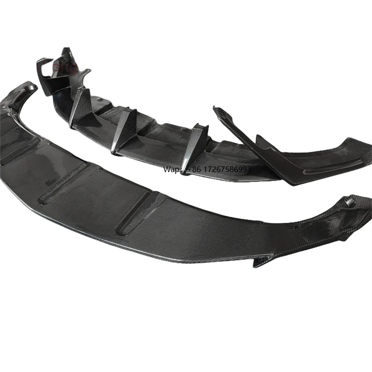 

High Quality T Style Carbon Fiber Lower Front Lip Update Front Bumper Skirt for URUS