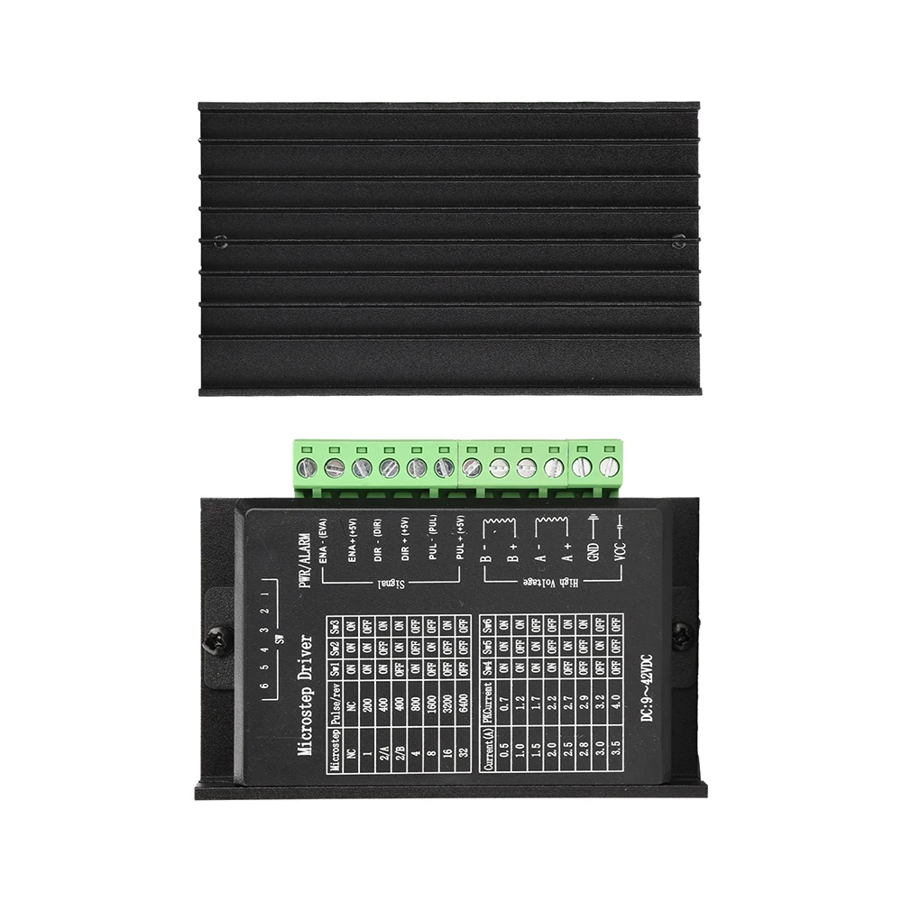 TB6600 32 Subdivision Stepper Driver 0.5-4.0A 8 Adjustable Modes Auto Half Current Anti-Reverse Connection for 3D Printer CNC