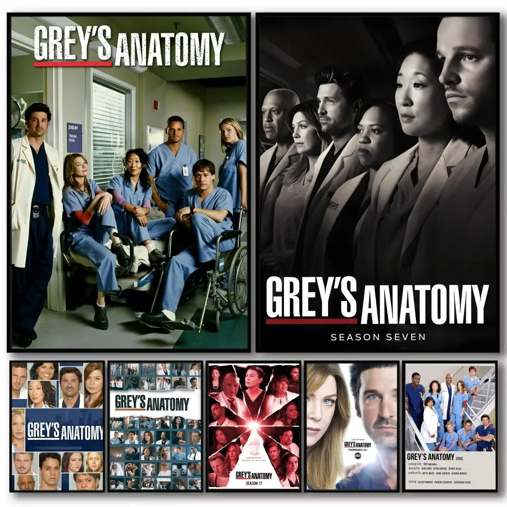 

Hot TV G-greys Anatomy Painting Calligraphy High-Quality Cotton Canvas Poster Wall Art for Living Room Modern Decoration Gift