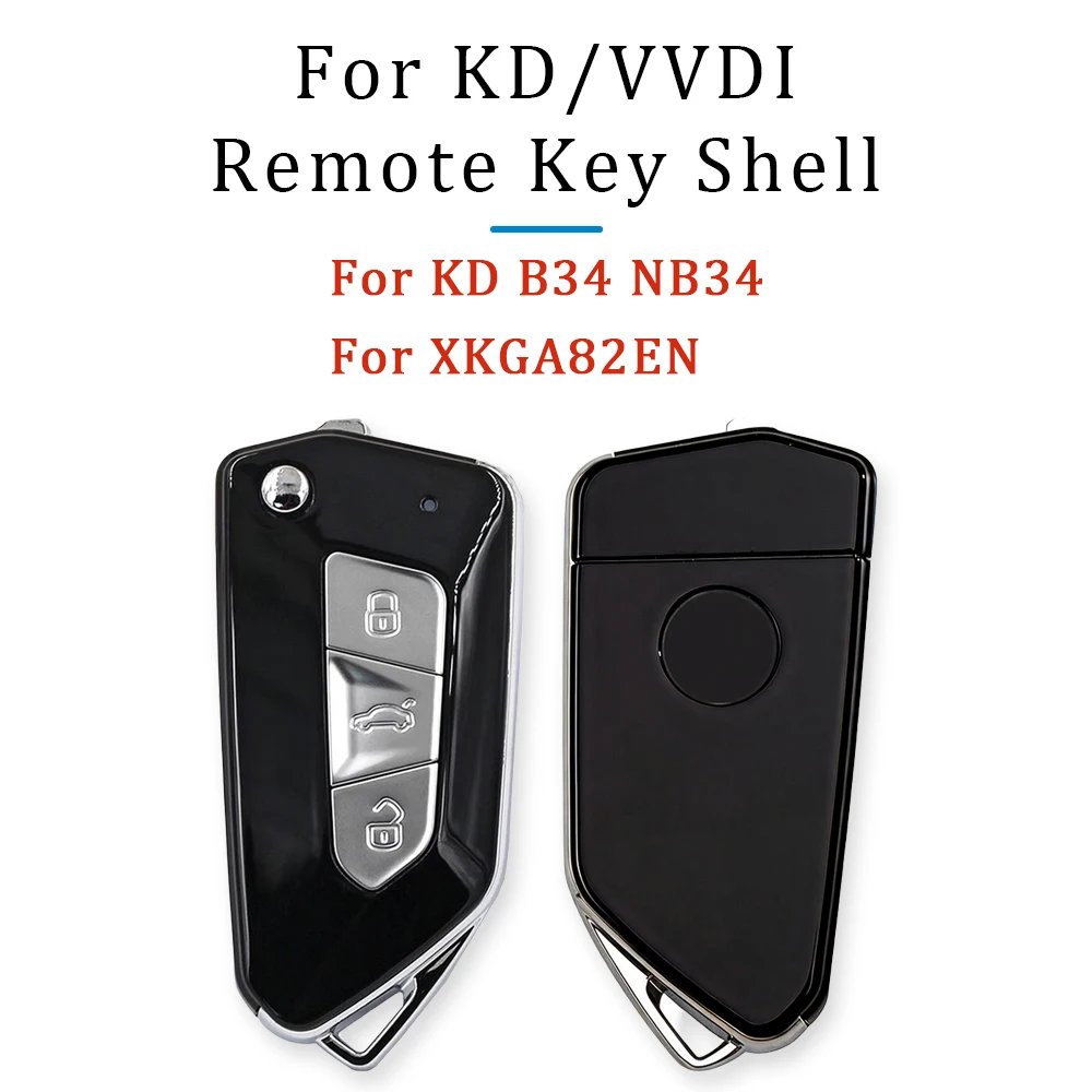 10/20/30 Pcs Universal Flip Remote Key Fob 3 Buttons Key Shell Replacement Case with White Button Golf 8 Style For Keydiy KD B34
