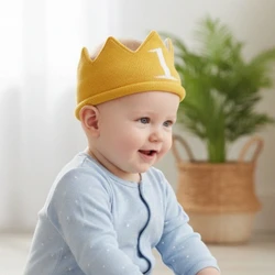 Baby Birthday Hat Crown Headband Boys Girls Birthday Party Crown Headbands Cap Baby Gifts Infant Photography Props HB088