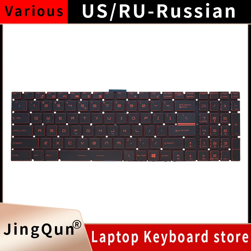 US/English Laptop Keyboard With Backlight For Msi GE62 GL62 GV62 GL63 GS60 GS70 GT72VR MS-16J1 MS-17B1 MS-1771 MS-1772 MS-13F1