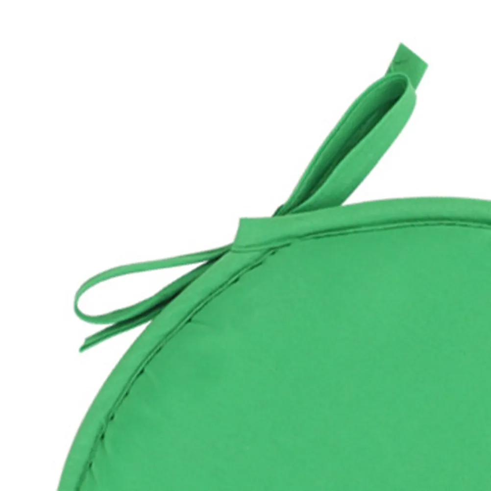 1Pcs Round Seat Cushion Thickened Sponge Polyester Chair Pad with Adjustable Straps for Dining Chairs Desk Stools Sofa Bed Car