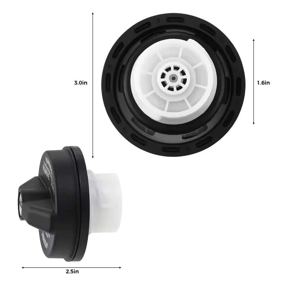 Car Locking Gas Cap 05278655AB Lock Fuel Cap Key for Chrysler Dodge Jeep Ram Challenger Grand Caravan Ram 1500 Cherokee Wrangler