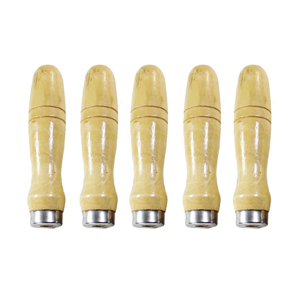 5pcs Wooden Handle for File Cutting Tool Craft - 68MM Inner Hole handle for cuuting tool handle for tool