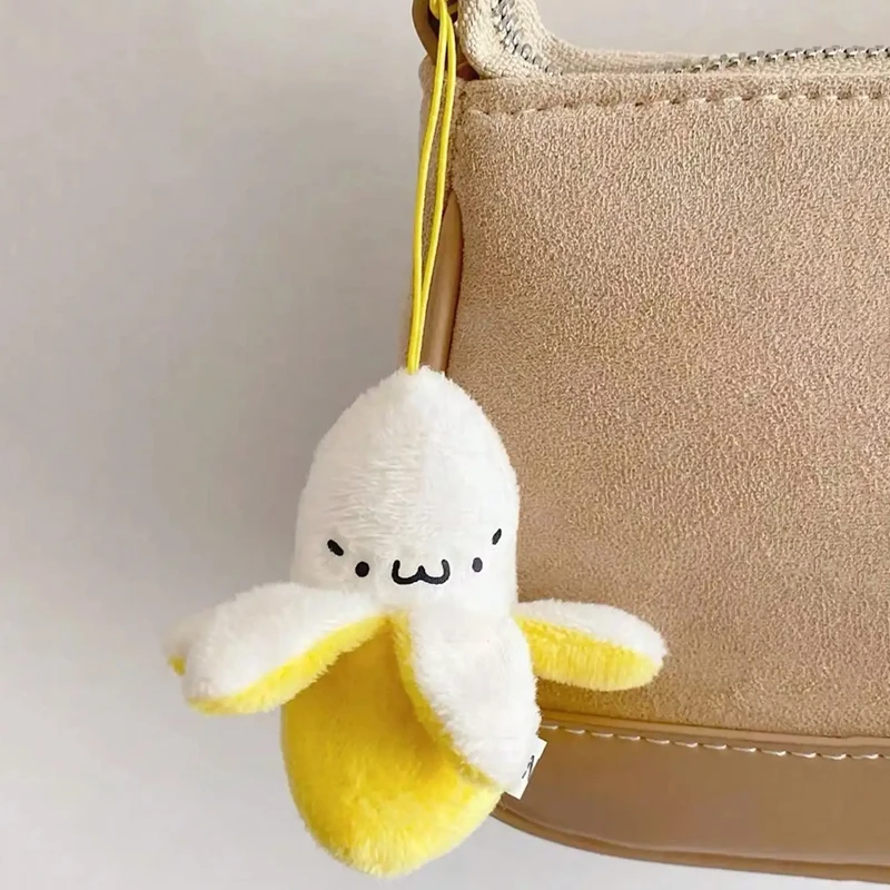 Super Cute Banana Plush Stuffed Toys,mini Yellow Banana Plush Keychain ,Phone Pendant Christmas Wedding Birthday Gift-1/3/5pcs