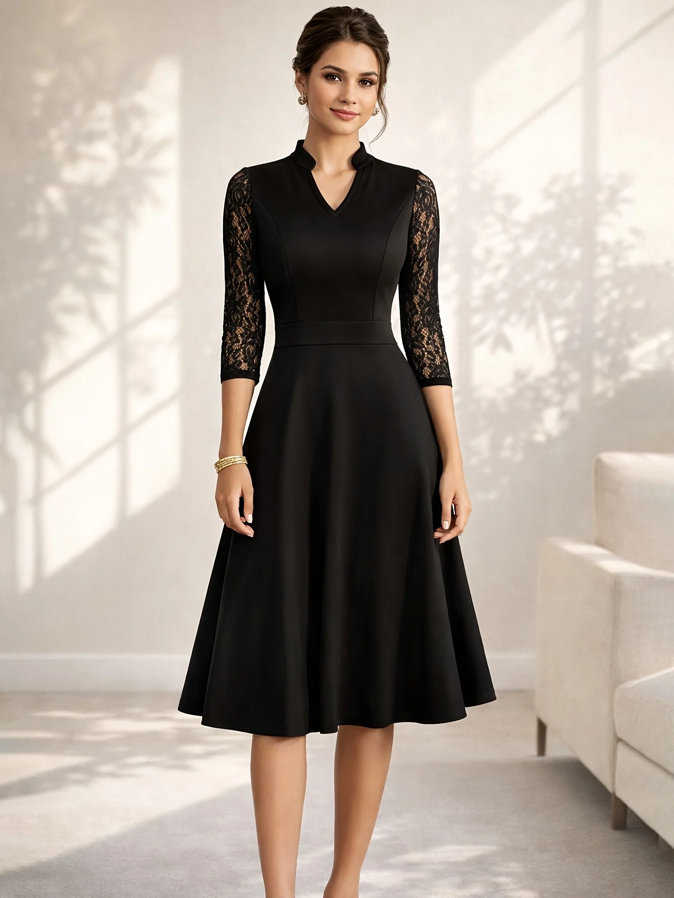 Royal Sapphire A-Line Dress Sd1cecbaed3214abba585acec817d4429R