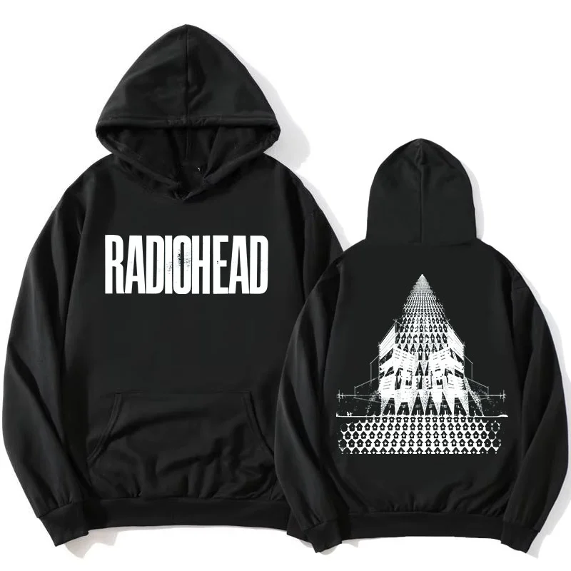 Radiohead موضة روك باند تي شيرت القطن 2025 الخريف الشتاء الرجال المرأة ملابس الشارع غير رسمية الهيب هوب بلوفر قطني نقي