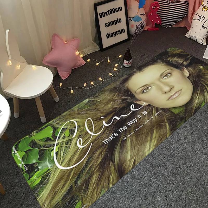 Interior Room Celine Dion Rugs Foot Carpets Entrance Doormat Bedside Pet Floor Mats Corridor Carpet Anti Slip Home Kitchen Decor