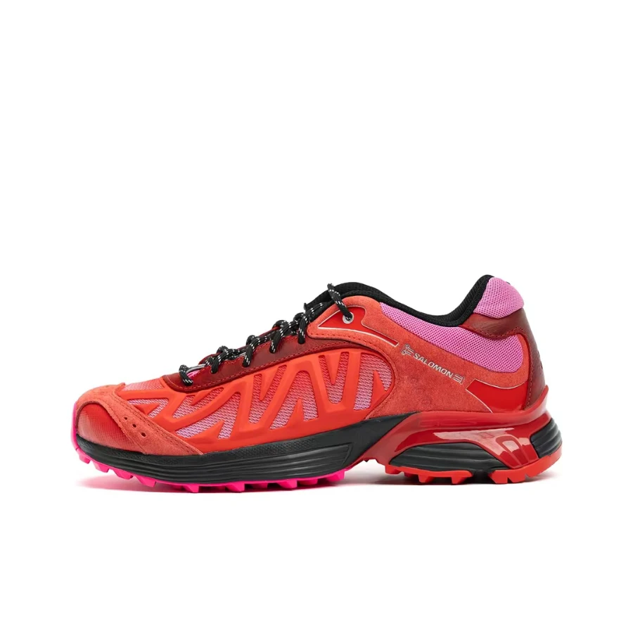 Salomon XT-WHISPER VOID Stylish,Versatile,Durable,Cushioned,and Supportive Low-Top Running Shoes (Unisex) in Red and Pink 492187