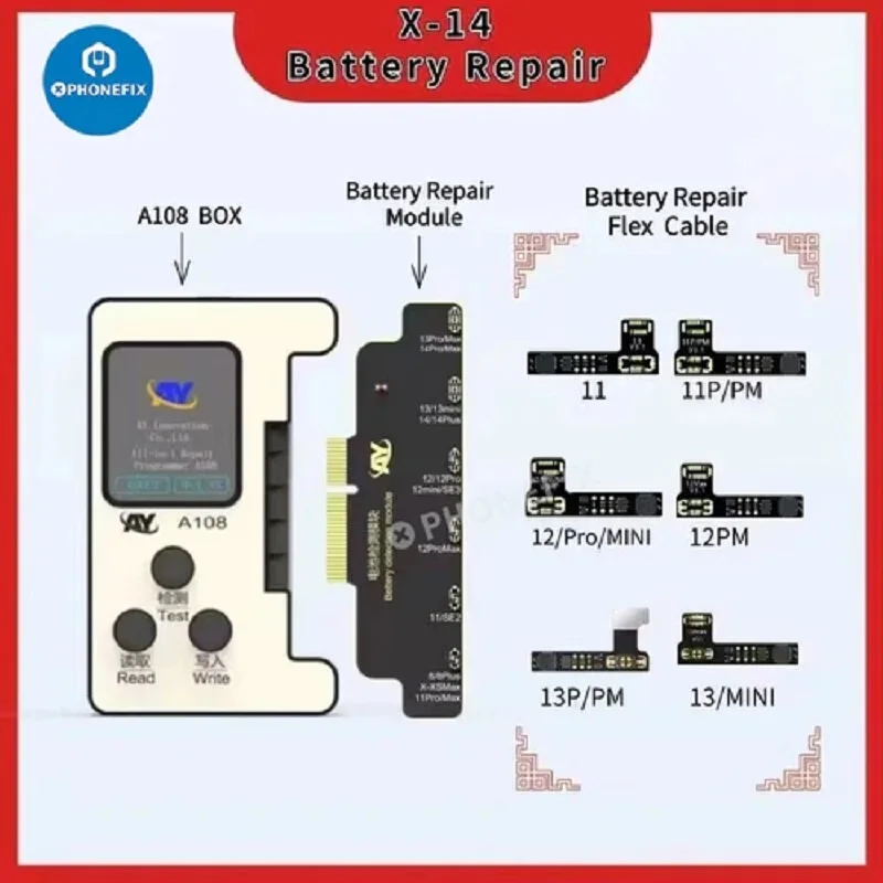 AY A108 No Disassembly Face ID Flex Cable For iPhone X-14Pro MAX Dot Matrix Repair Modular Dot Projector Read Write No Soldering