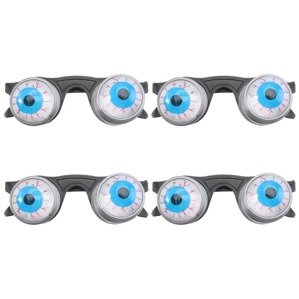 

4 шт., очки для Рождества и Хэллоуина, детский декор, игрушки, глазное яблоко, весенние пластиковые украшения, принадлежности