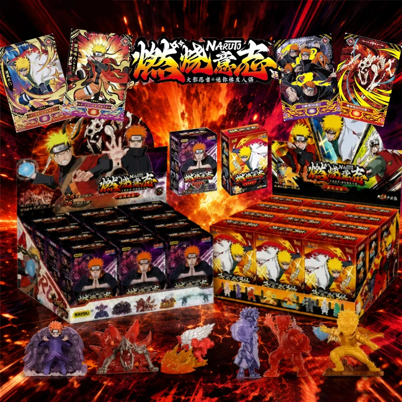 

Kayou Naruto Mini Eraser Figures Burning Will Hurricane Scroll Vol.2 Blind Box Six Paths of Pain Uzumaki Naruto Rare Collectible