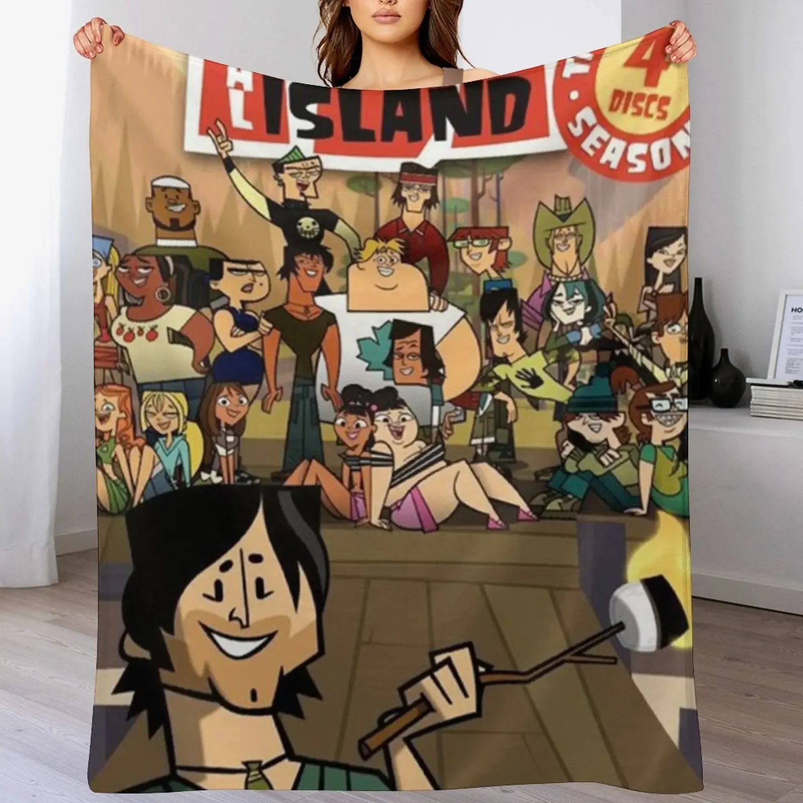 

7 total drama island Throw Blanket Warm Comfortable Blanket for Office Napping