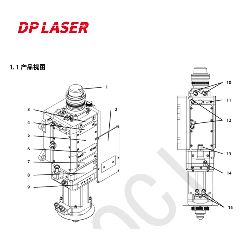 High Power 30000W Laser Cutting Equipment Parts BOCI BLT682H Automatic CNC Fiber Laser Head for Metal Cut
