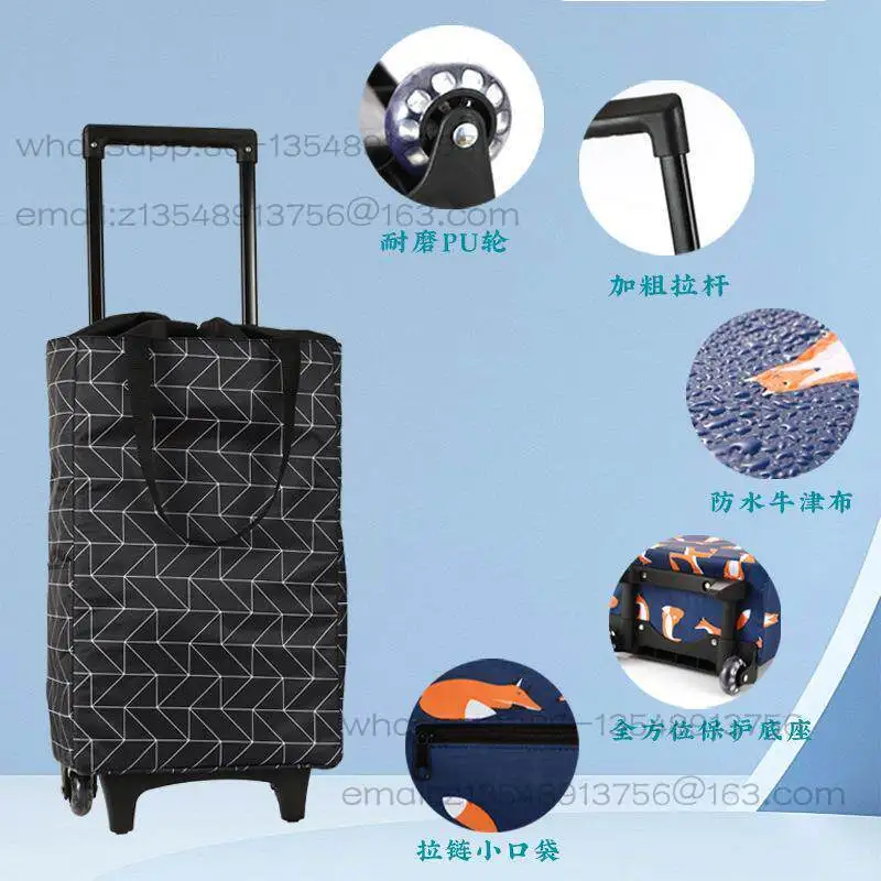 Shopping trolley shopping cart household artifact small trailer trolley folding trolley