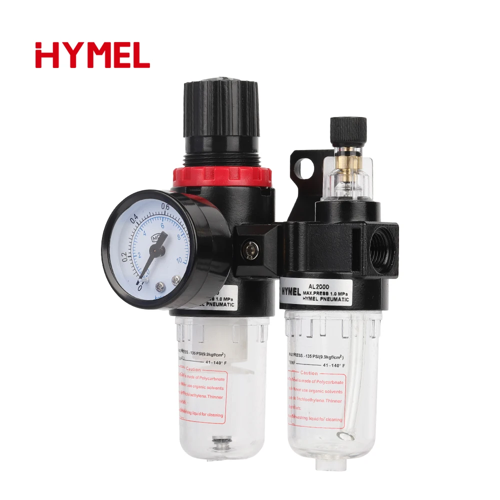 AFC2000 G1/4 Air Compressor Oil And Water Separator Air Filter is used to Reduce The Pressure Valve Regulator AFR2000 + AL2000