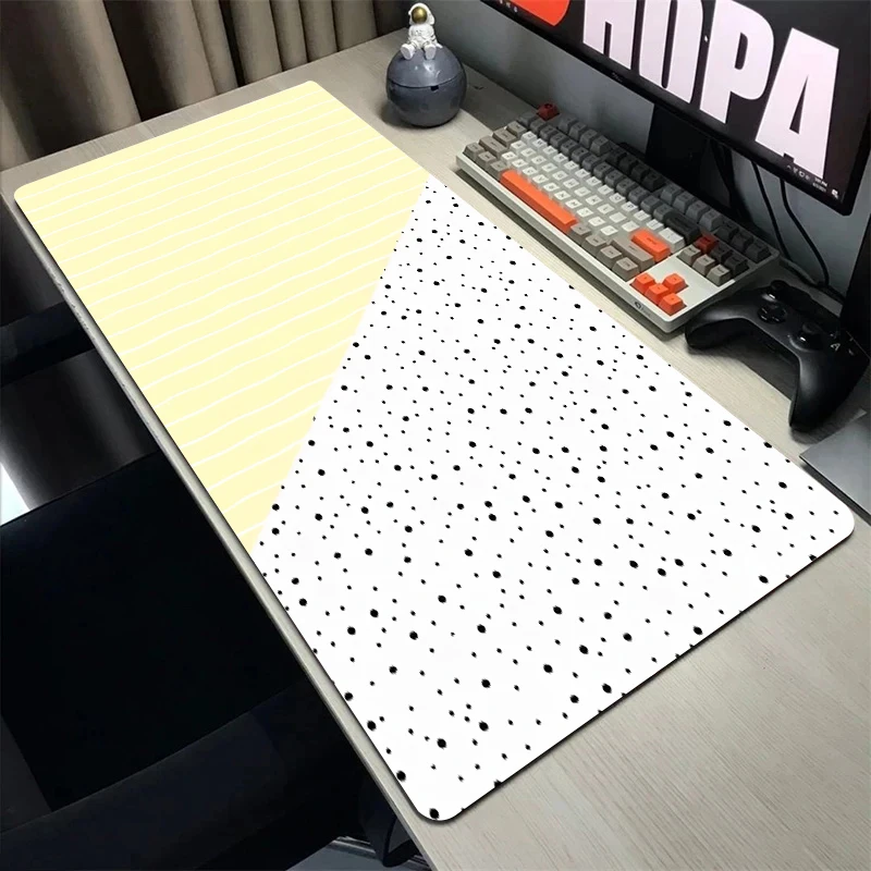 Fresh Stripes Mouse Pad Office Wavy Pattern Mouse Mats Gaming Accessories Color Rug Gamer 900x400 Table Cushion Computer Desks