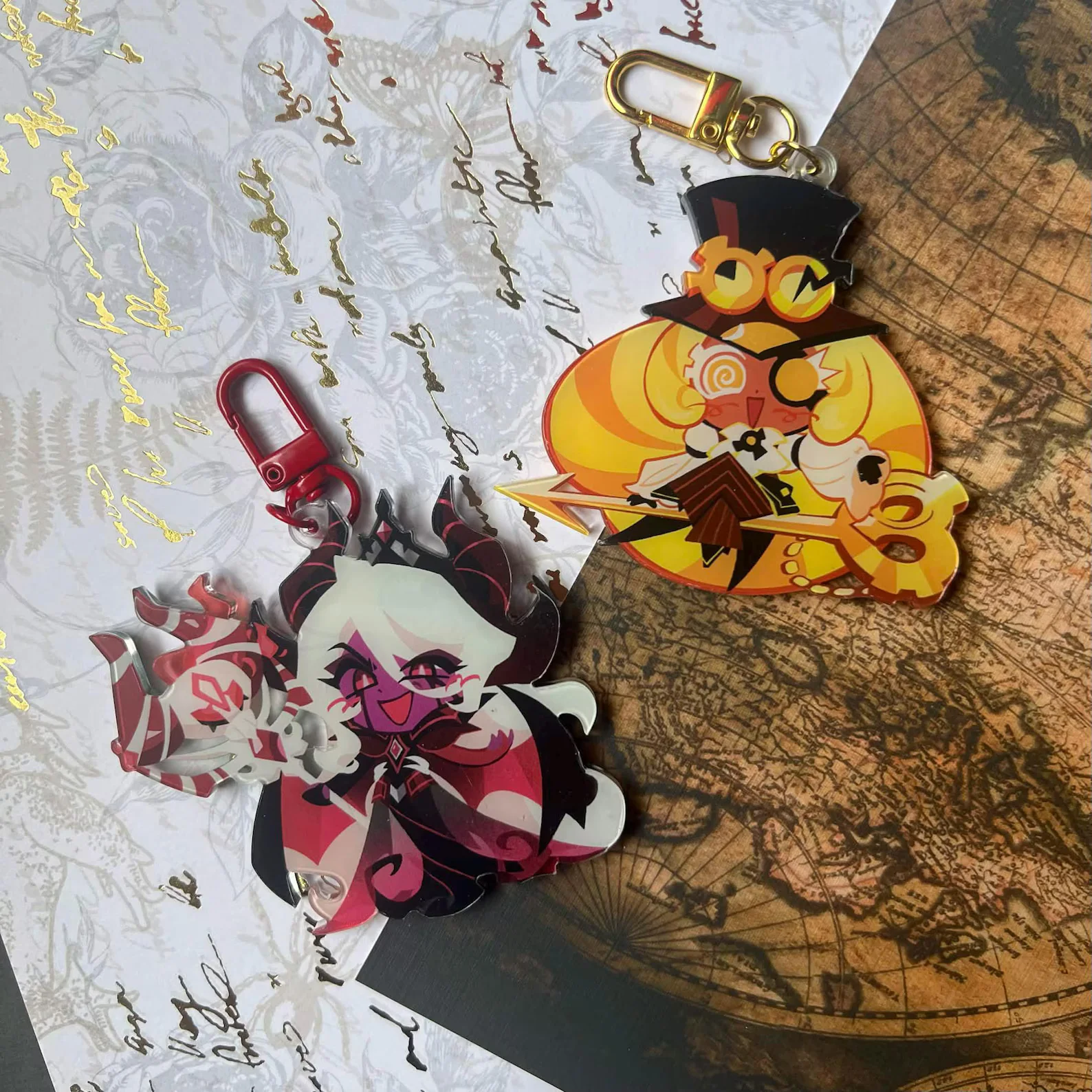 NEW COOKIES Run Kingdom Acrylic Charms Cartoon Game Character Kawaii Bag Pendant Fans Collectible Gift For Game Lovers