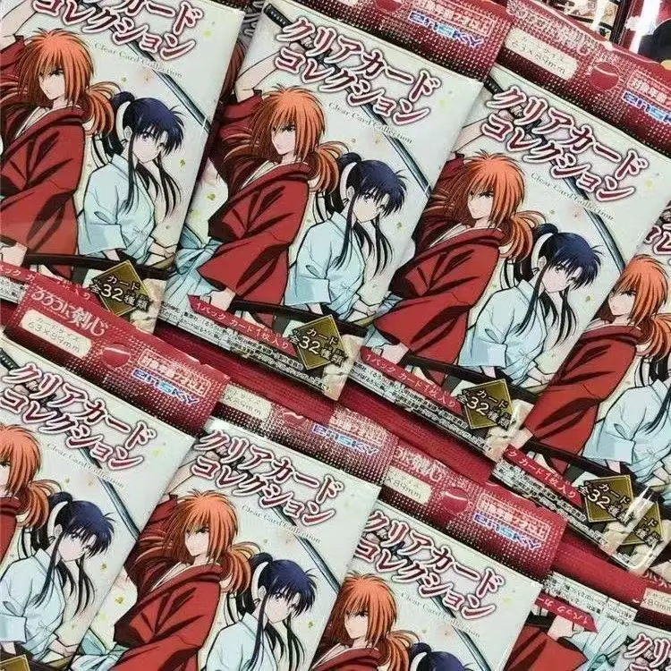 Original Classic Japanese Anime Rurouni Kenshin Kenshin Himura 32 Types Transparent Card Children's Collection Card Gift