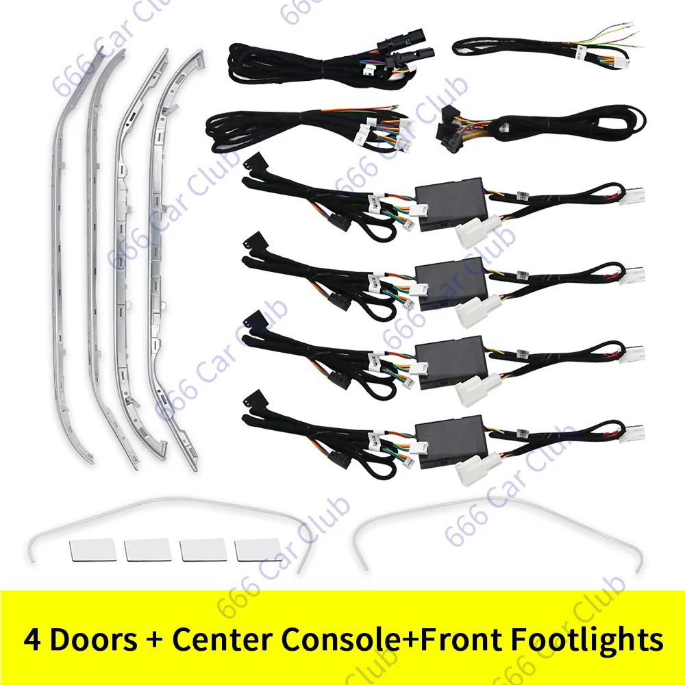 3/12/64 farbe Auto LED Umgebungs Licht Für Mercedes-Benz C GLC Klasse Coupe W205 C43 C63 X253 LED Air Vent Lautsprecher Dekorative Lampe