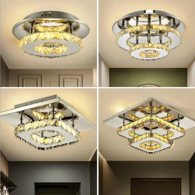 

Corridor Hotel Crystal Aisle Ceiling Light Modern Simple Luxury Led Ceiling Lamp Kids Room Lighting Decorations For Home