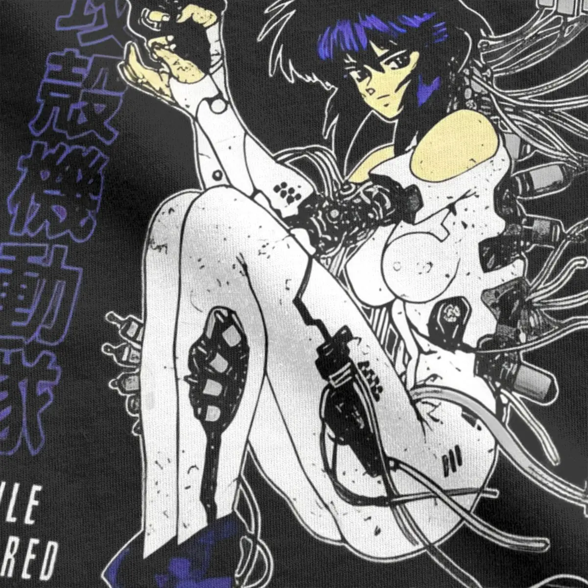 Summer Motoko Kusanagi Ghost In The Shell for Men Women T Shirt Anime The Major Accessories Novelty Tee Shirt T-Shirts Cotton