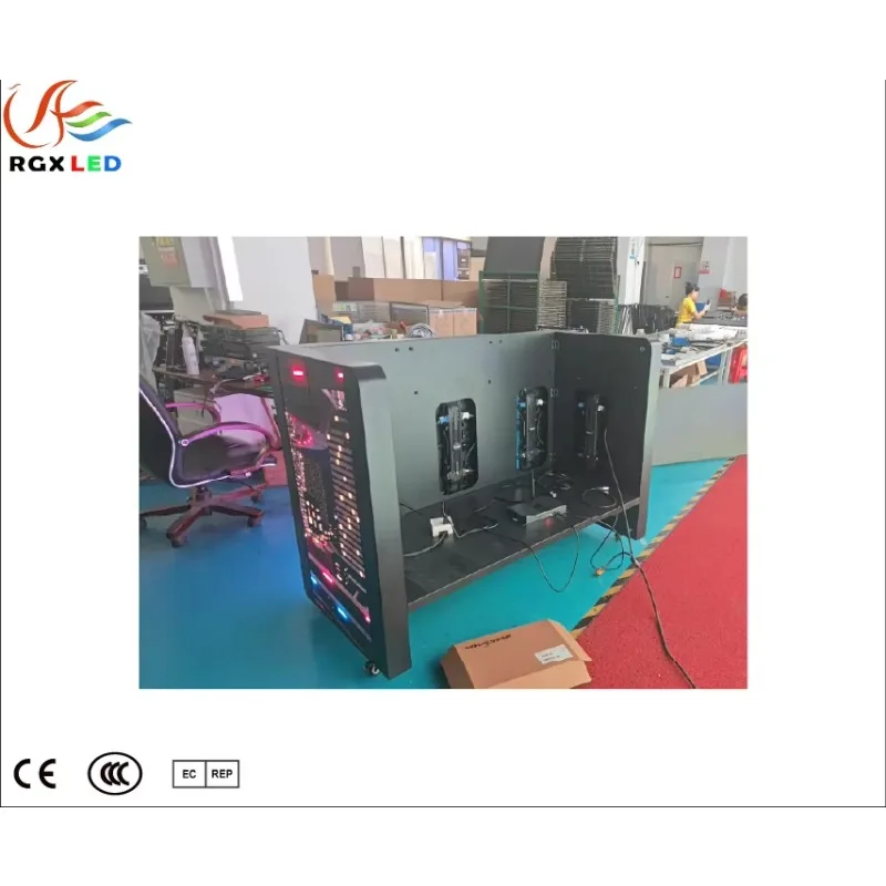 P2.5 Desktop Foldable GOB LED DJ Display Screen Multi Size Optional High Brightness Panel for Indoor Bar Stage Equipment