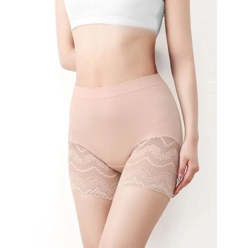 Sous-vêtements, pantalons de sécurité, leggings anti-exposition à trois points, pantalons de sécurité de grande taille, deux en un, bords non bouclés, fille dodue