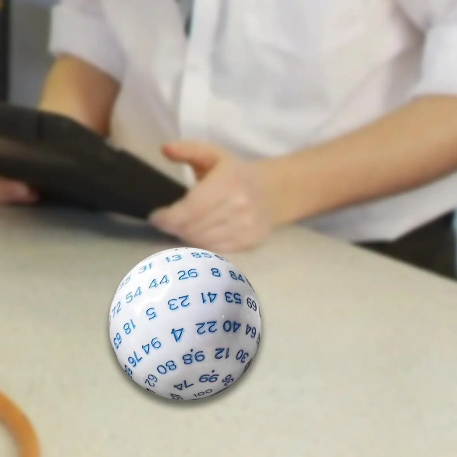 Dado Poliedro Acrílico D100 de 100 Lados, Ferramenta Matemática Educacional para Jogos de Tabuleiro em Família