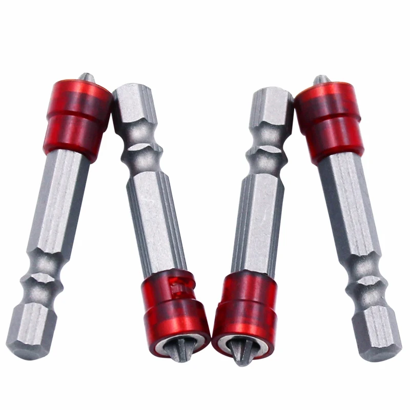 4PCS Power Screwdriver Bits, Plasterboard Screws, Magnetic Ring Placement Single Head Hand Tool, 1/4 Hex Shank Durable image 3