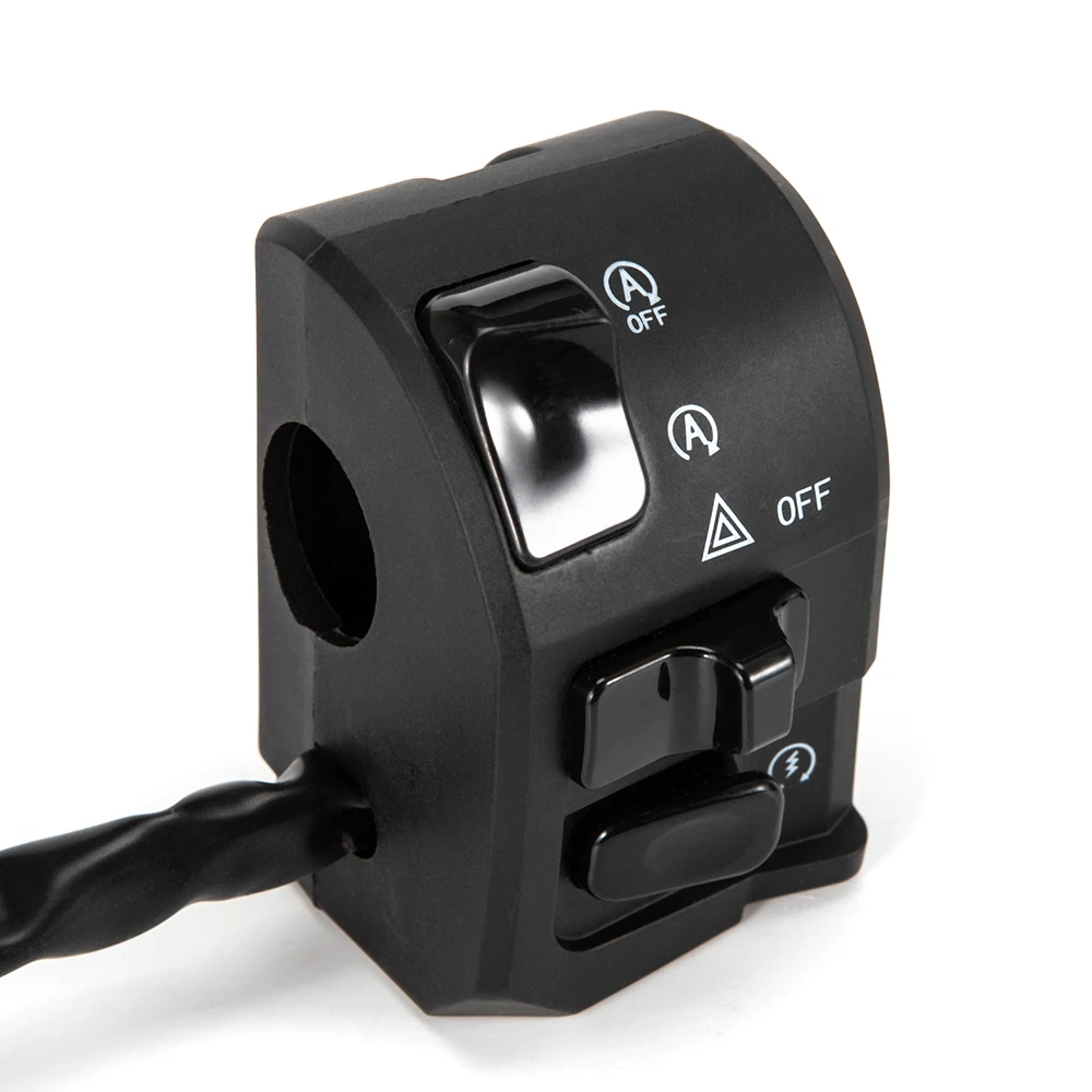 7/8" 22mm Handlebar Control Switch Button Motorcycle LED Flasher Headlight Fog Warning Light Turn Signal For MSM N-MAX 125 155 - Image 5