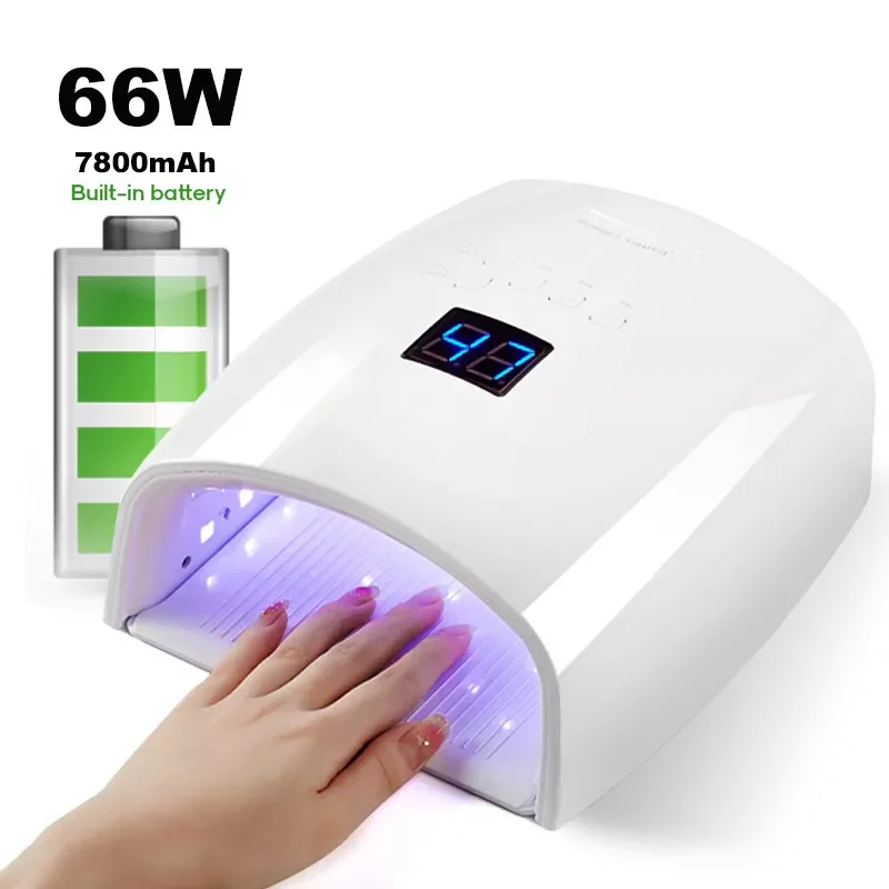 

2023 Upgrade Rechargeable Nail Lamp Powerful Cordless Nail Dryer Manicure Machine UV Light for Nails Wireless UV LED Nail Lamp