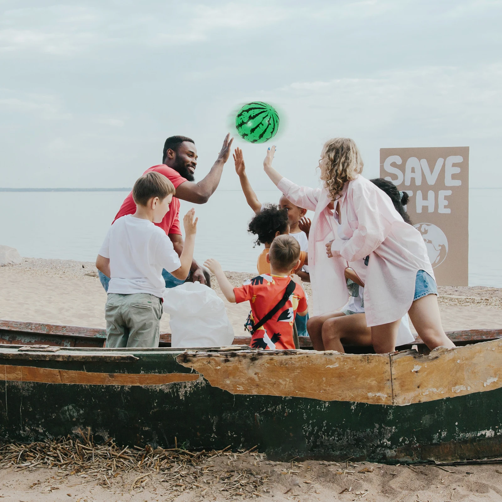 Pelota de playa inflable de sandía, juguetes para niños, piscina infantil ligera no tóxica, parques de juguete, actividades divertidas
