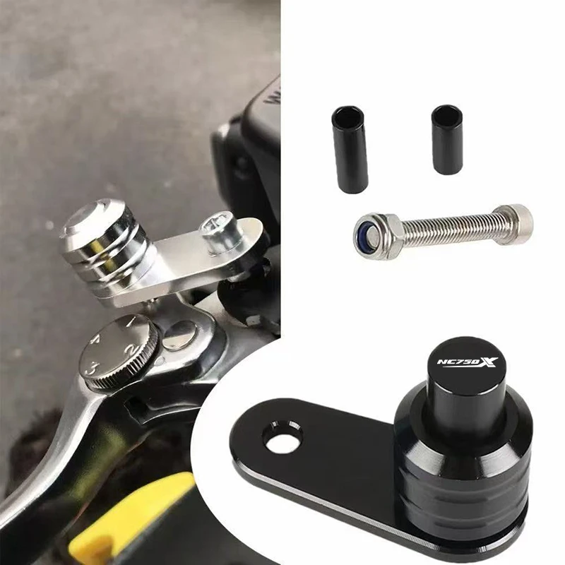 For HONDA NC 750X NC750 X DCT 2014-2021 CNC Motorcycle Accessories Brake Lever Parking Button Semi-automatic Lock Switch