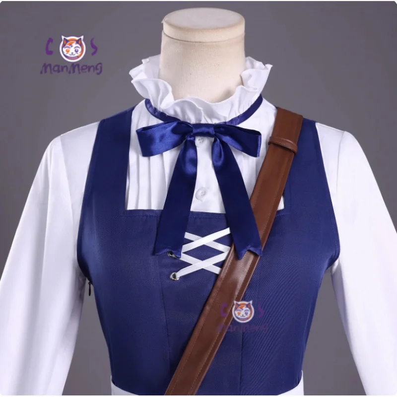 

Arknights linkage BanG Dream! Wakaba Mutsumi Mortis Cosplay Costume Halloween Sweet Lolita Dress Package Wig Women Party Set