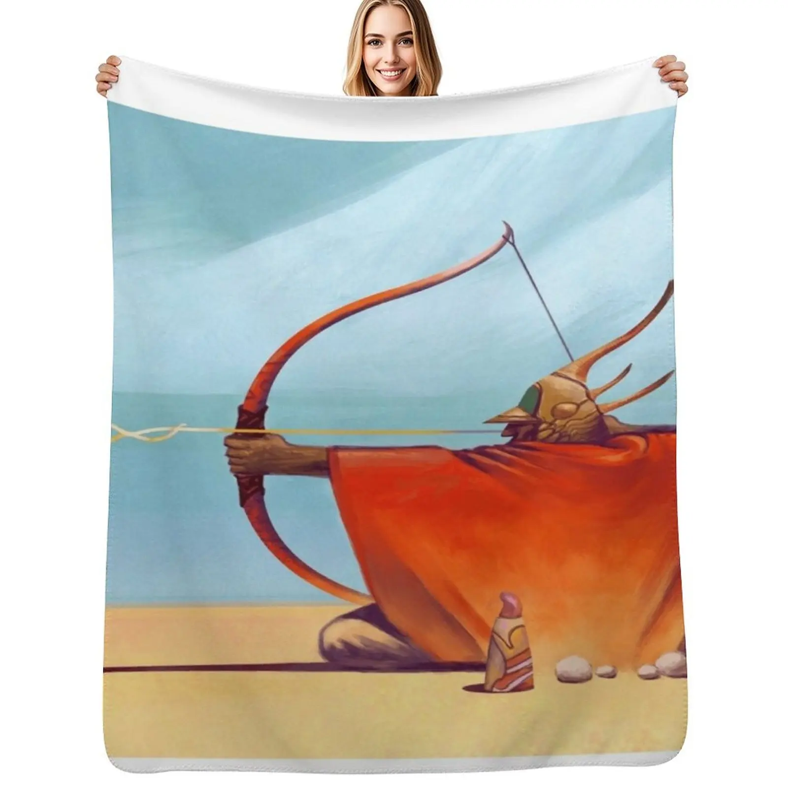 Moebius Artwork Jean Giraud Moebius Landscape Throw Blanket Personalized Gift Plush Loose for babies Giant Sofa Hair Blankets