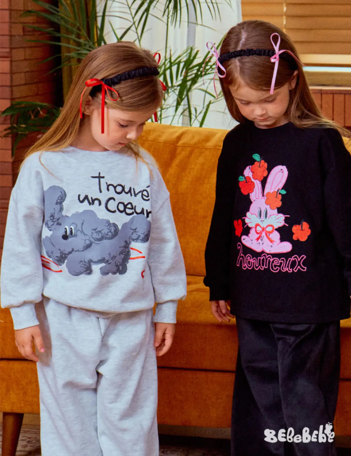 طقم سويت شيرت للأطفال 2025 خريف/شتاء وصل حديثًا سروال كاجوال من القطن الخالص مبطن بالصوف دافئ للأولاد والبنات