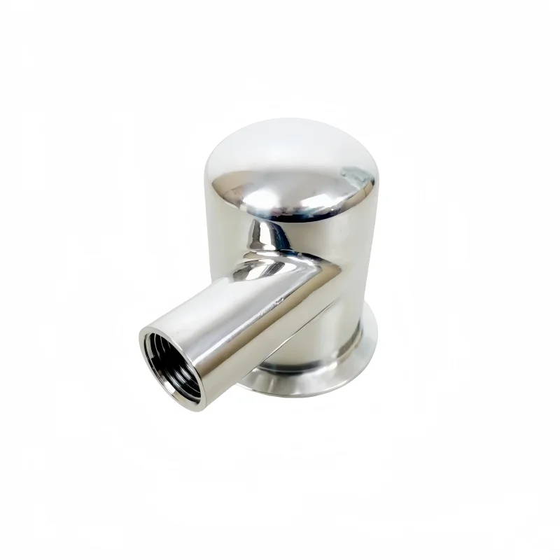 2" OD64mm Elliptical Head With 1/2 Female Thread,Sanitary Adapter 304 Stainless Steel Pipe Fitting For Homebrewing Distillation