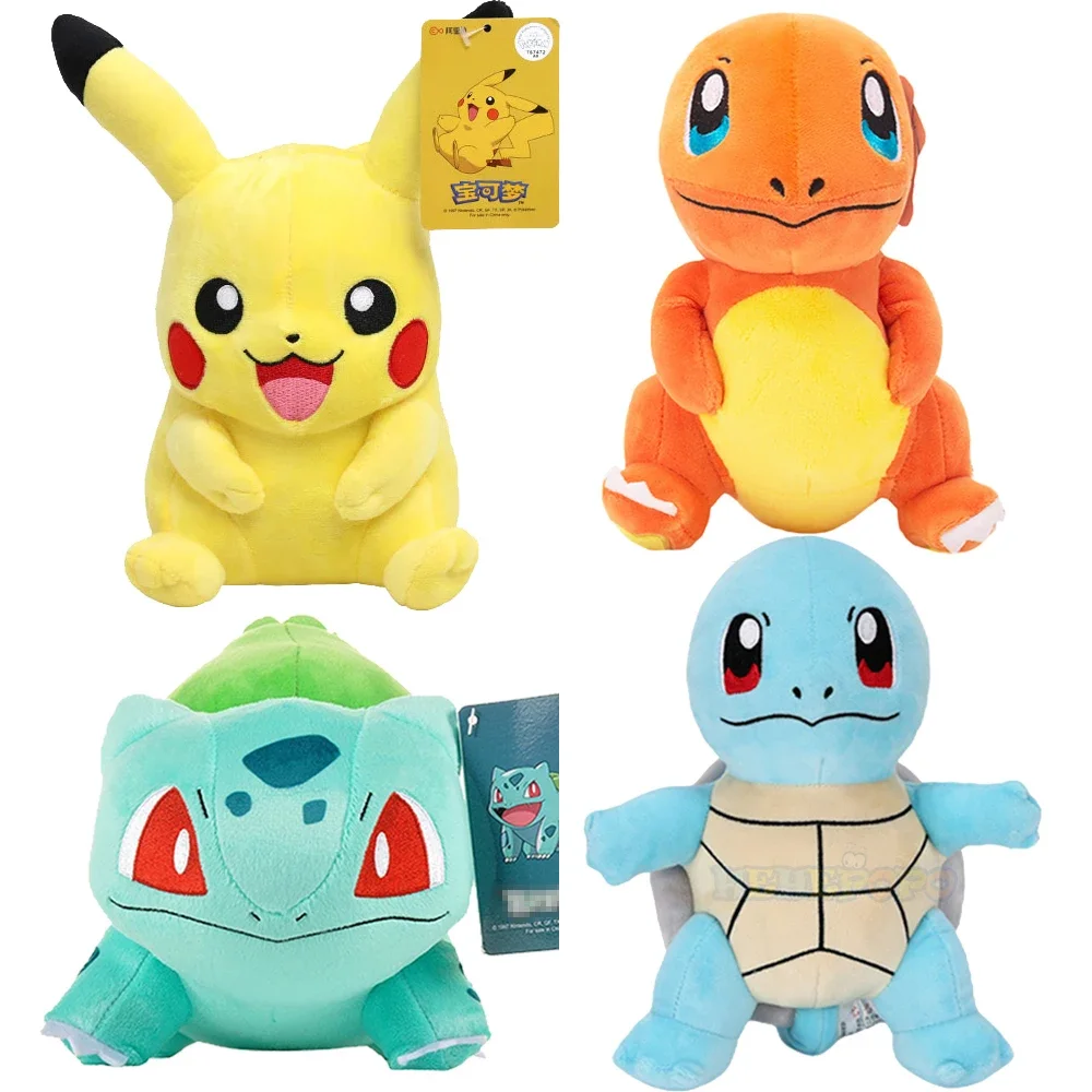 Peluche Pokemon, 40 Styles, cadeau pour enfant, Charmander, carapuce, Pikachu, bulbizarre