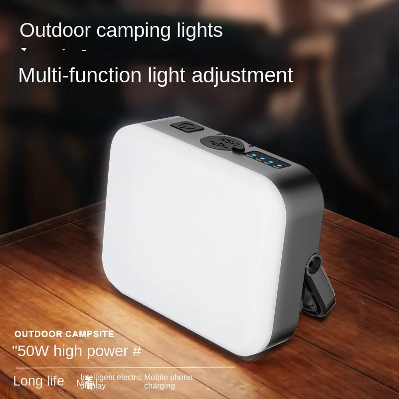 Lampada da campeggio multifunzionale da esterno regolabile a energia solare a lunga durata TYPE-C Power Bank Mini lampada da campeggio impermeabile