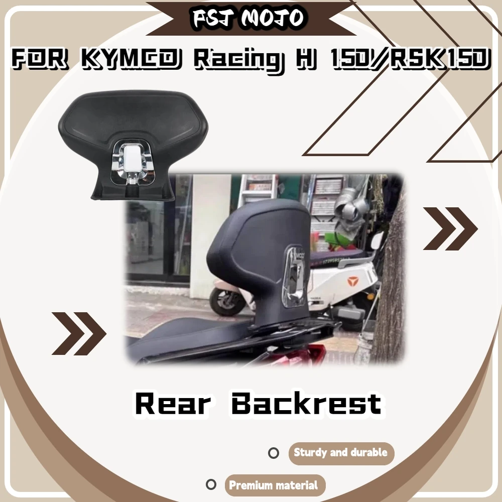 For KYMCO Racing H150  RKS150  Soft Rear Backrest Bolt-On Installation Without Body Cutting Boost Double Rider Riding Comfort