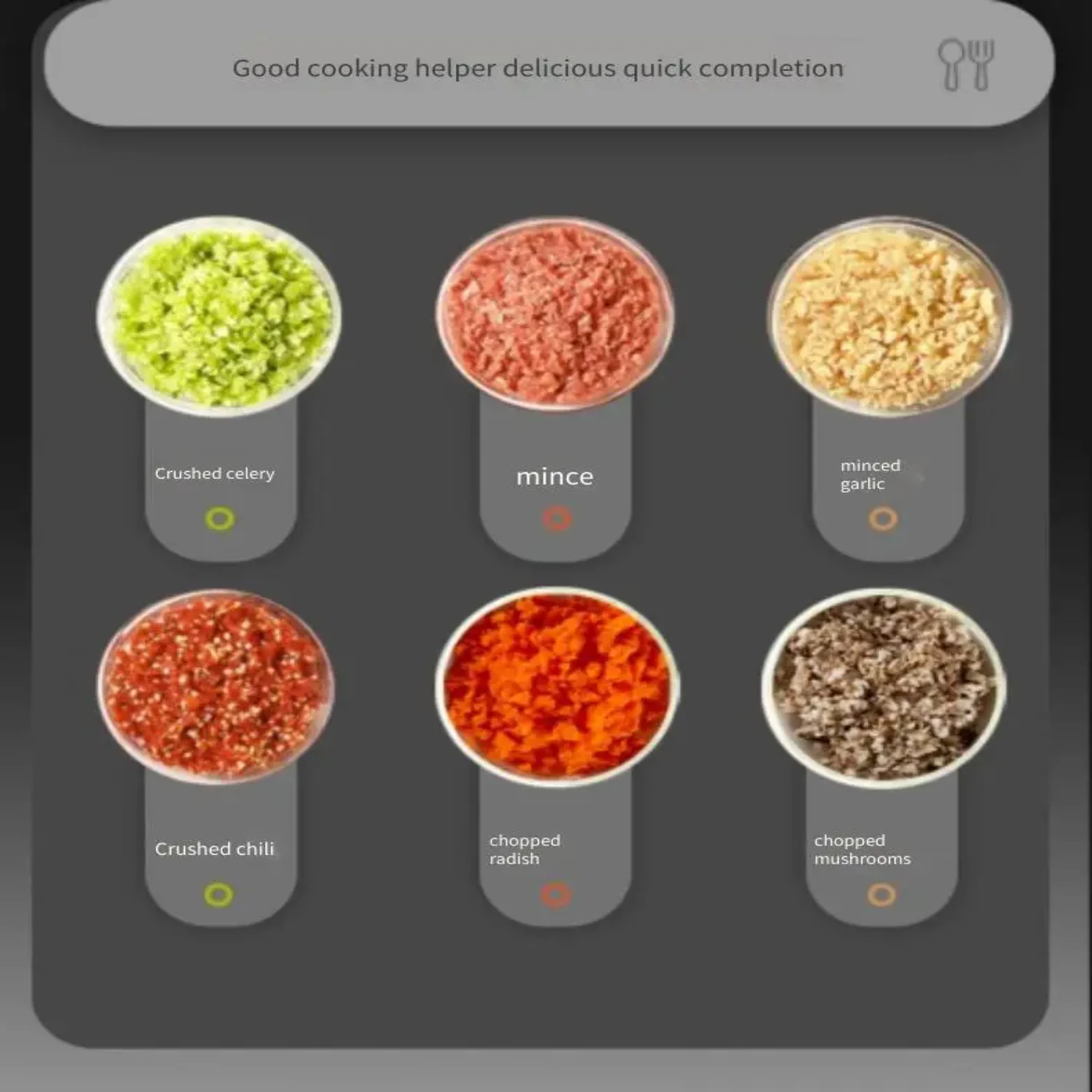 2025new เครื่องบดเนื้ออาหารใบมีดสแตนเลส 5W ผักและผลไม้ Chopper เครื่องบดครัว