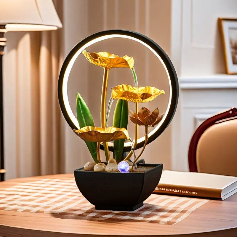 Petite fontaine d'intérieur, humidificateur automatique, décor de bureau pour salon et chambre à coucher, artisanat de Relaxation, prise USB
