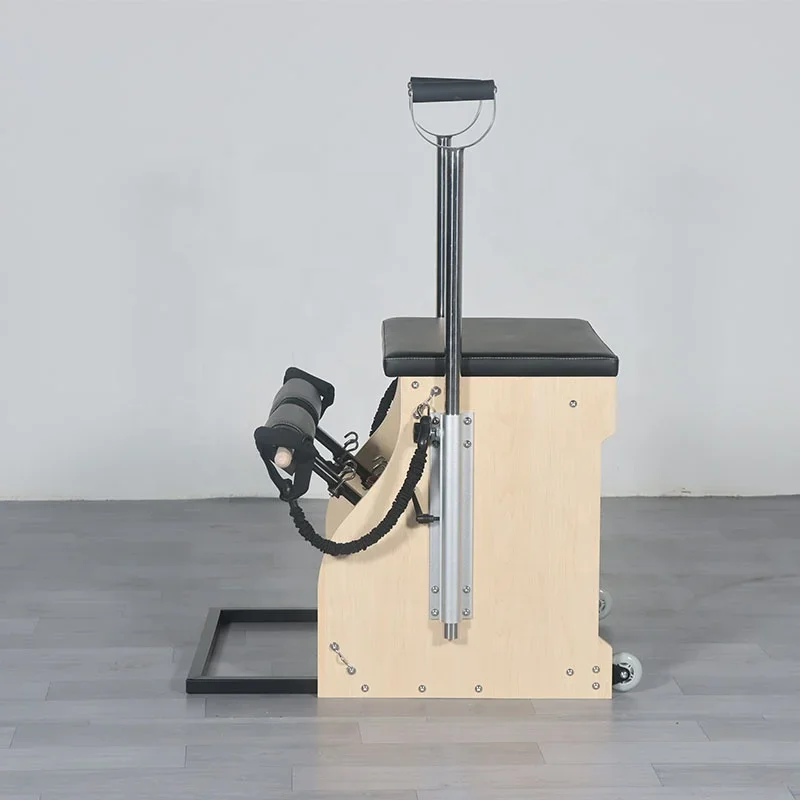 سعر الجملة معدات بيلاتيس المصلح كرسي بيلاتيس كومبو من خشب القيقب الأبيض #2