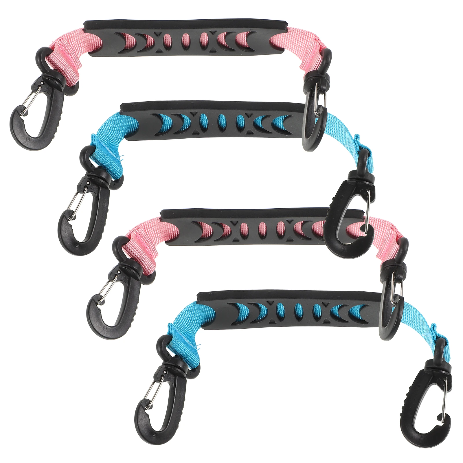 

4pcs Skate H Snowboard Boot Carrier Strap Roller Skating Belt Fastener Ice Skates Portable Lightweight Nylon for Ski