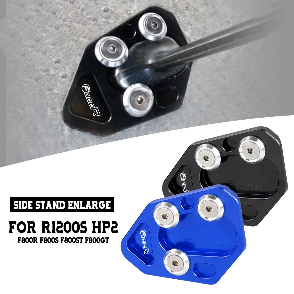 

For BMW R1200S HP2 F800R F800S F800ST F800GT 2008-2016 Kickstand Side stand Pad Enlarge Extension Foot Plate 2015 2014 2010 2011