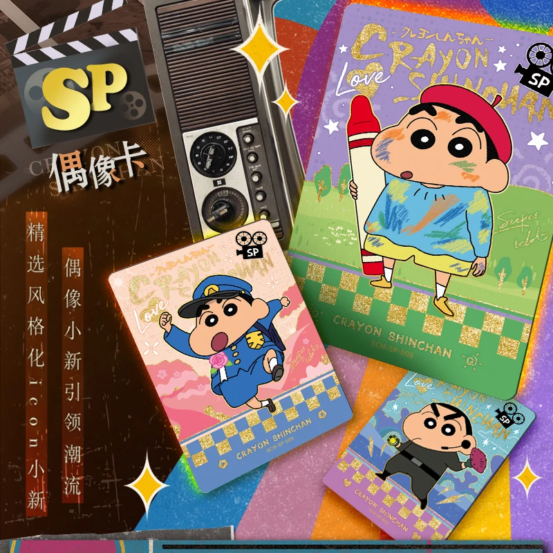 정품 Kayou Crayon Shin-Chan 카드 애니메이션 테마 시리즈 게임 컬렉션 카드 Nohara Shinsuke 주변 장난감 선물 오리지널 박스