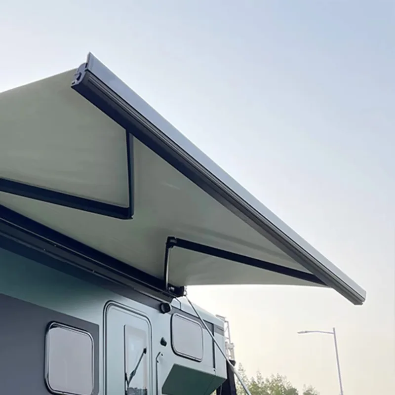 Motorized Retractable Bus Electric Truck Camper Awning, Camper RV Awning with Crank